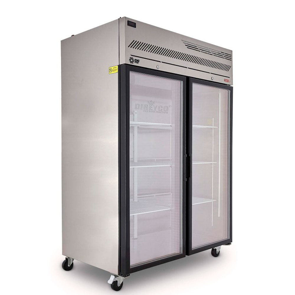 Refrigerador Torrey Rg 1300 Doble Puerta De Cristal Acero Inoxidable