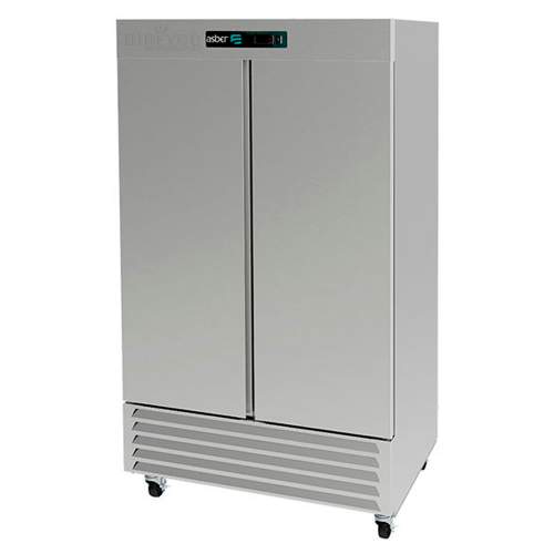 Refrigerador Asber ARR-37 HC Doble Puerta Solida Acero Inoxidable