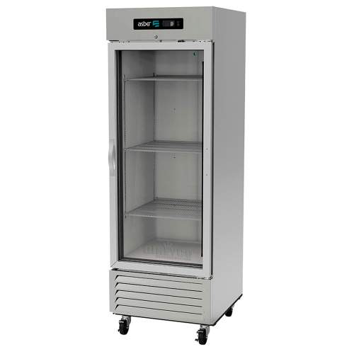 Refrigerador Asber ARR-17-G Puerta De Cristal Acero Inoxidable