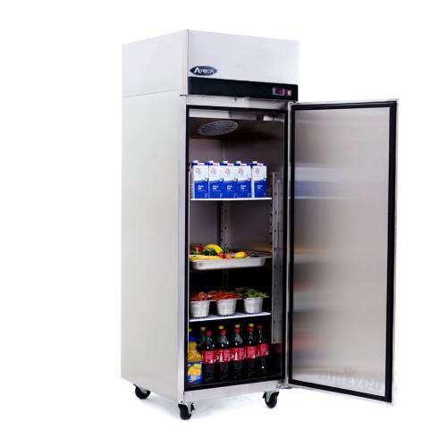 Refrigerador Atosa MBF8004GR Una Puerta Solida Acero Inoxidable