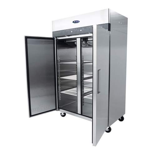 Refrigerador Atosa MBF8005GR Dos Puertas Solidas Acero Inoxidable