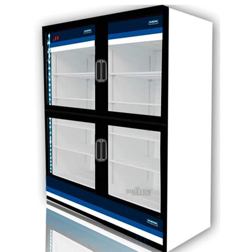 Refrigerador Ojeda RV4P-42 - 4 Puertas De Cristal