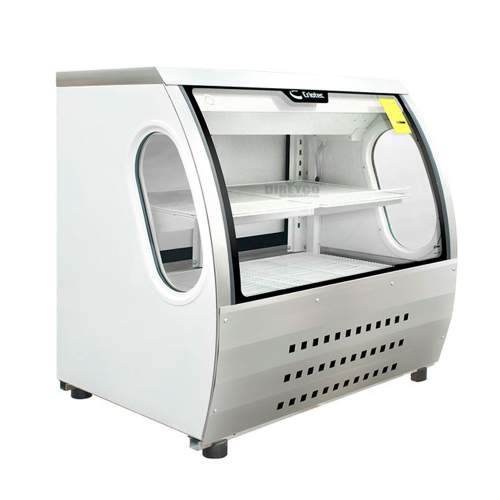 Vitrina Criotec VCC-120 Blanca Cristal Curvo