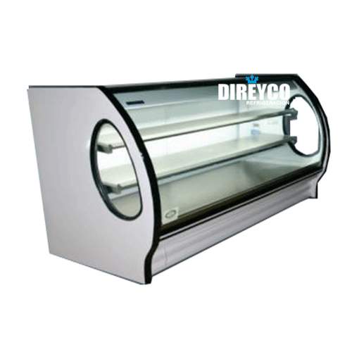 Vitrina Masser RHNVCT-1500-EAIX Cristal Curvo Entrepaos De Acero Inoxidables