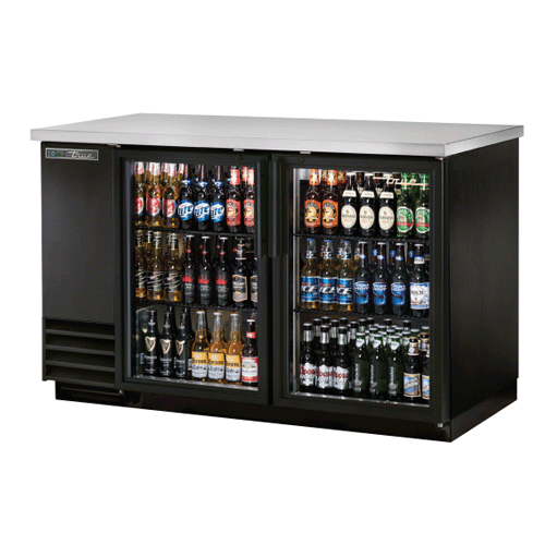 Refrigerador Back Bar True TBB-2G-HC-LD Doble Puerta De Cristal